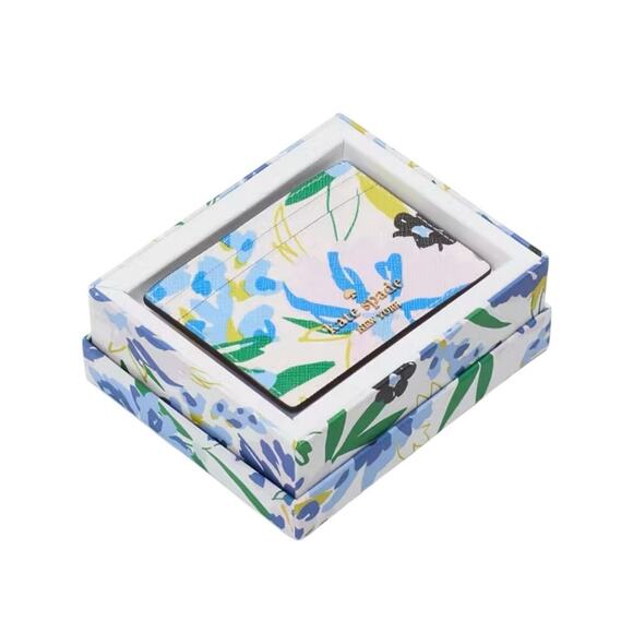 Kate Spade New York Authentic Boxed Madison Floral Small SlimCard Holder NEW - Picture 1 of 5